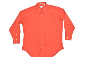 Vintage Sheplers Western Shirt Size 18-35 Tall W/ Stain Cowboy